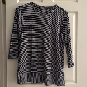NWOT Blue and white striped tunic